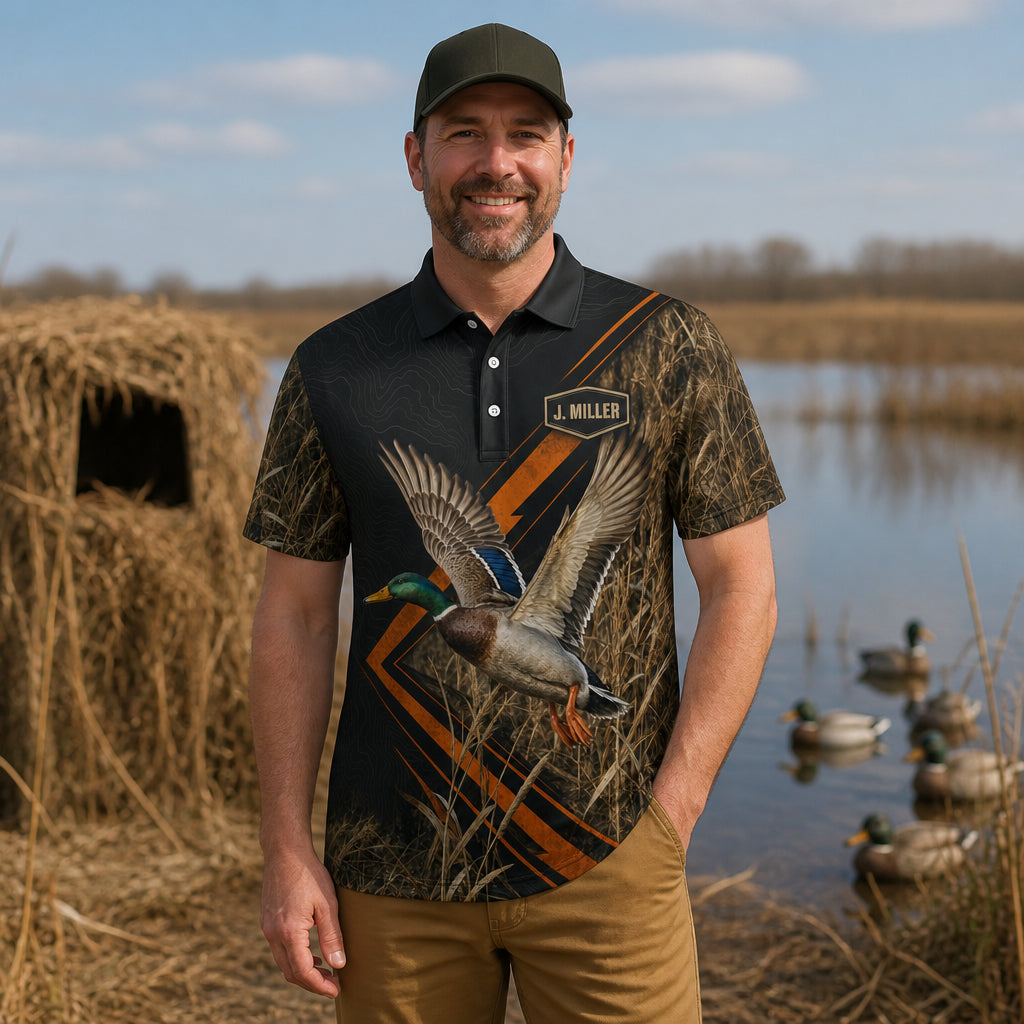 Personalized Mallard Hunter AOP Polo - Personalized Polo shirt - All over printed f4c87d91-3616-4e39-8e2a-ffd2679869e4.jpg