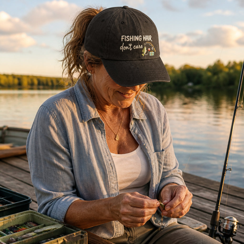 Fishing Hair Dont Care Cap - Lifestyle 2