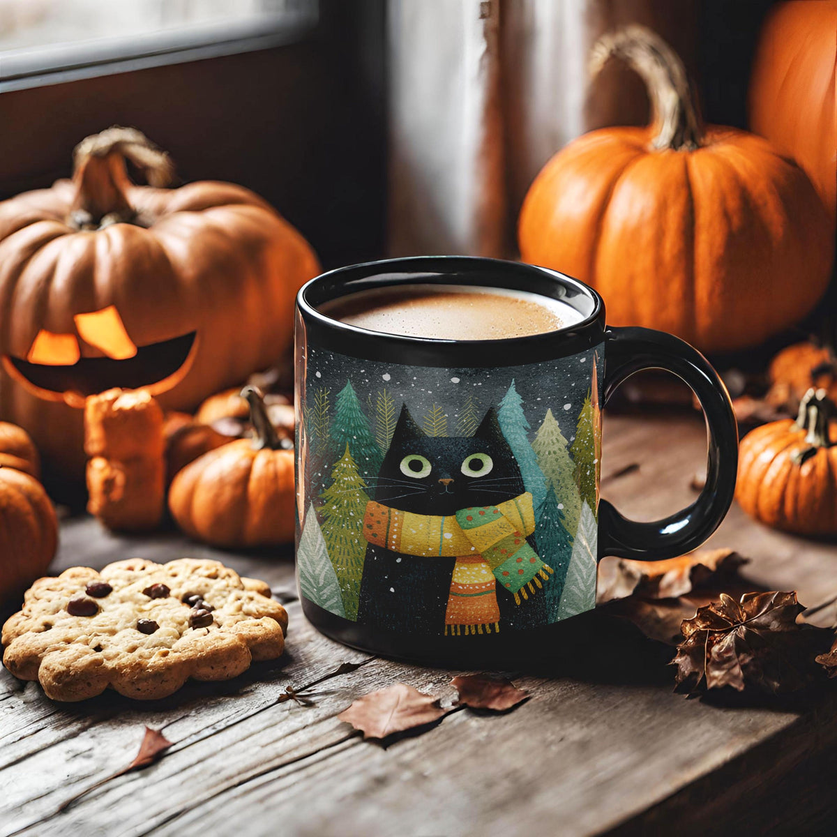 Black Cat Holiday Coffee Cup, Christmas Tree Cat Lover Gift, Black Ceramic Mug, Morning Coffee cup, Christmas Cat Mug, Winter Cat Tea Cup f5e0e03f-6ee8-4274-b00b-b9da160a5021-5.jpg
