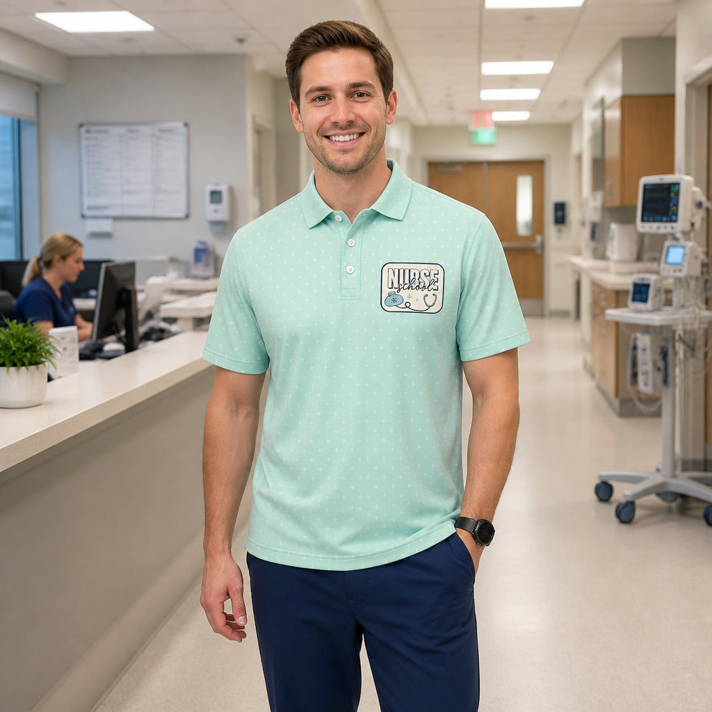 Nurse School Crest Polo - Polo shirt - All over printed f6117743-9662-4039-ae6c-eff564bf7047.jpg