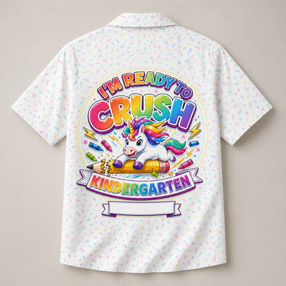 Ready To Crush Kindergarten Unicorn Kids Hawaiian Shirt — Personalized Name - Personalized Hawaiian Kids Shirt - AOP f66cbae8-e7dd-4093-89cb-29aca00f41ab.jpg