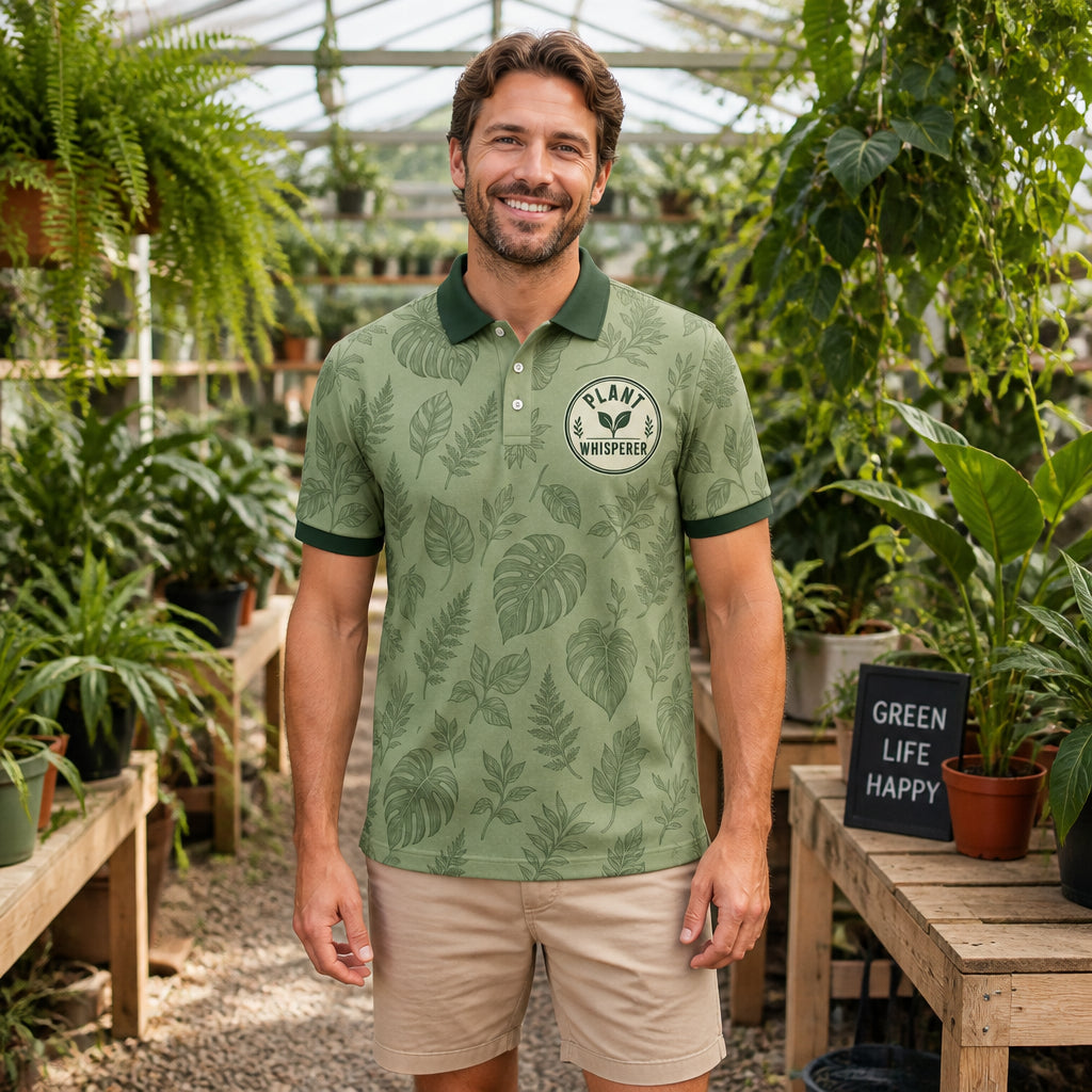 Plant Whisperer Botanical Crest Polo - Polo shirt - All over printed f721e91b-b640-4af3-b6df-38b3566c01df.jpg