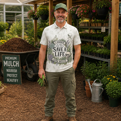 Save a Life, Send Mulch — Gardener Humor Polo - Polo shirt - All over printed f7651ee2-a2e9-4dab-b34f-e7f57bb0f58b.jpg