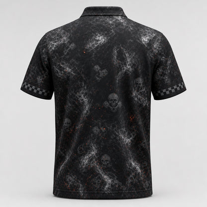 Born To Ride Smoke-Skull AOP Polo - Polo shirt - All over printed f7db4e75-f235-4d17-b174-f4e06748b16f.jpg