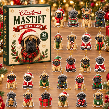 Christmas Mastiff Advent Calendar 2026 - 24-Day Festive Countdown, Acrylic Charms Blind Box - Gift For Mastiff Lovers f8a07eaa-724d-4553-8e29-cf1c35c886b6-christmas-mastiff-box-charms.png