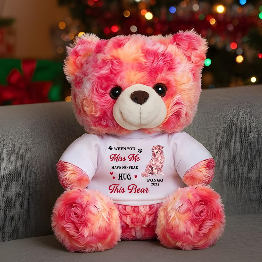 A Hug From Heaven Flower Forever In My Heart Teddy Bear - Memorial Gift - Personalized Plush Bear fb3917ab-7cc9-4161-8b20-c807d71bfb20-1.png