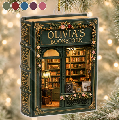 Custom Acrylic Ornament - Personalized Christmas Bookish Gifts For Book Lovers, Bookworms, Readers - Open For Dreamers fb6b5191-1b56-431a-982c-1c0512e766e1-banner-3.png