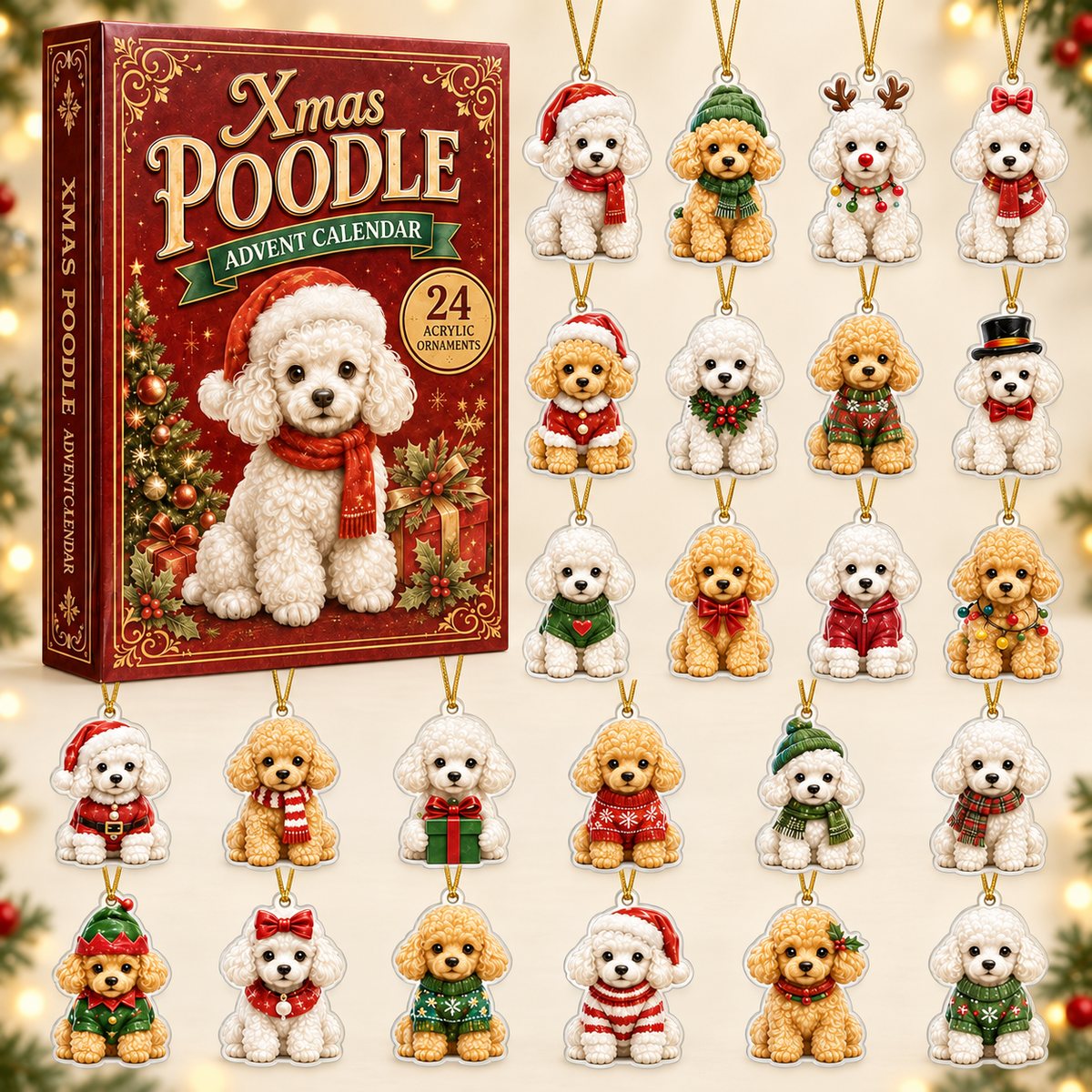 Xmas Poodle Advent Calendar 2026 - 24-Day Festive Countdown, Acrylic Charms Blind Box - Gift For Poodle Lovers fc348173-e8bb-4102-ab4c-e6e924e4ad56-poodle-box-charms.png