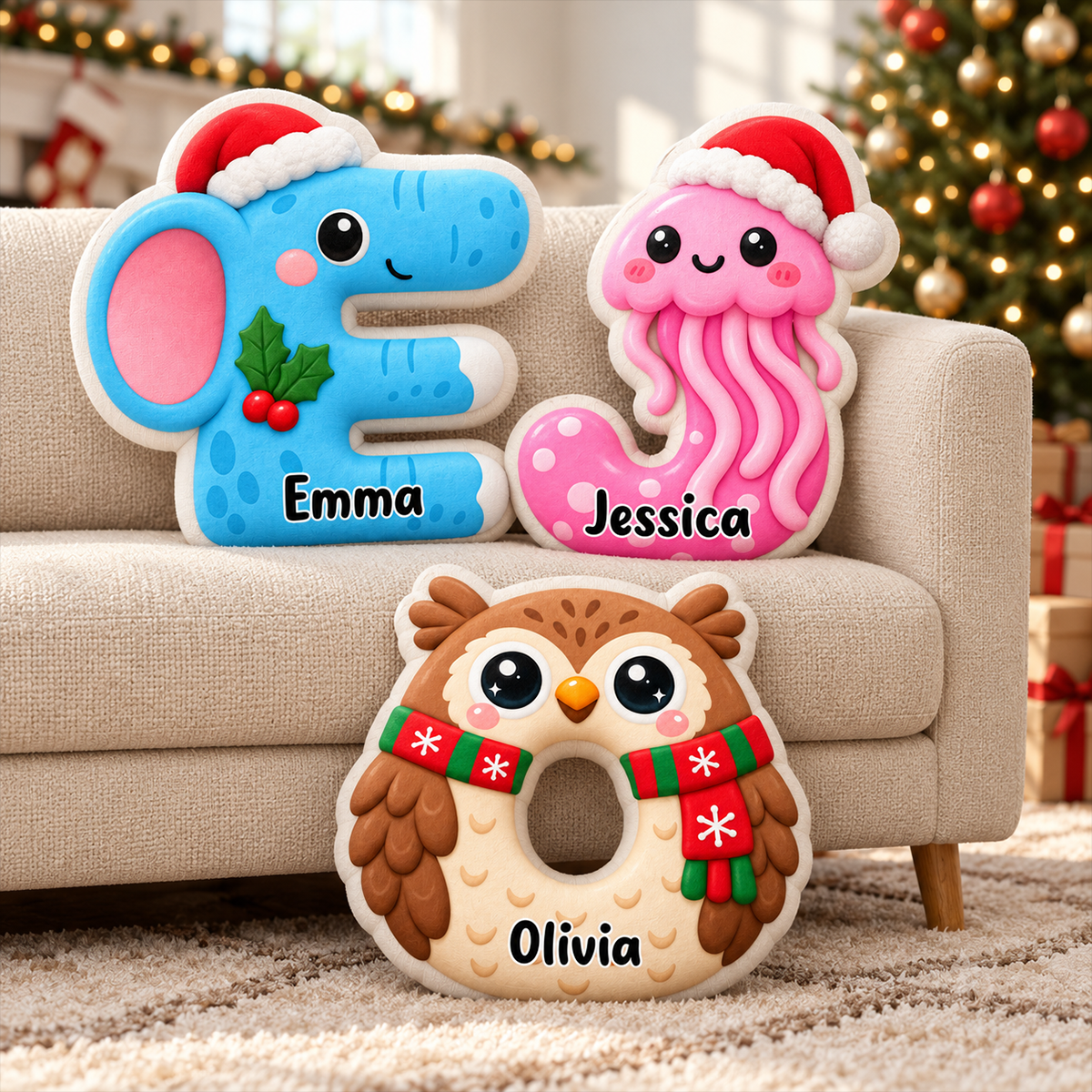 Christmas Animals Letter Custom Shaped Pillow - Personalized Gifts for Kids fc60e615-f735-485d-a869-9fe92aeb7417-5-1-.png