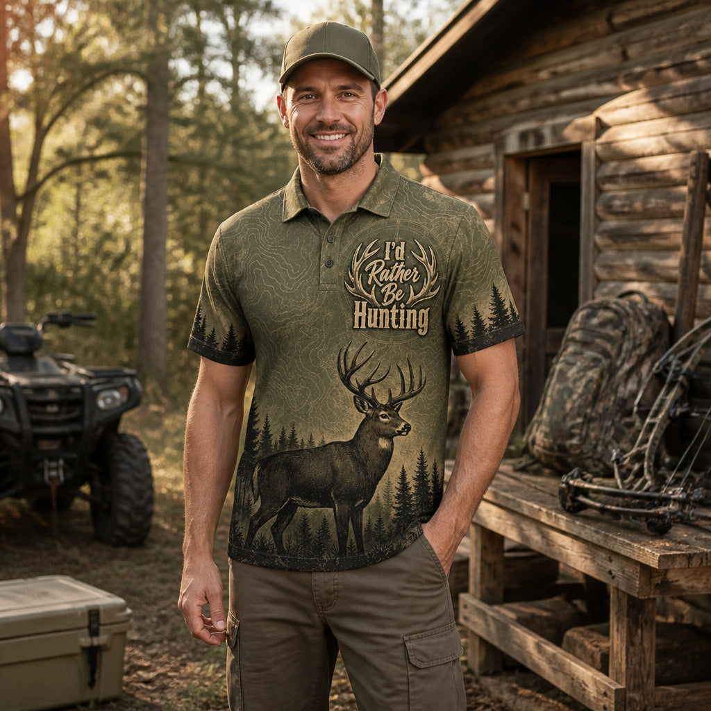 I'd Rather Be Hunting — AOP Polo - Polo shirt - All over printed fcb47268-2279-4938-8eb4-348711e82bf9.jpg