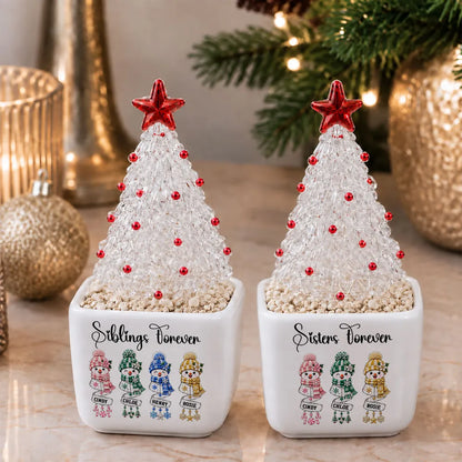 Siblings Forever - Personalized Potted Christmas Tree - Christmas Gift For Family fcb7e818-0286-42cc-88e5-8b229abc87db-5.webp