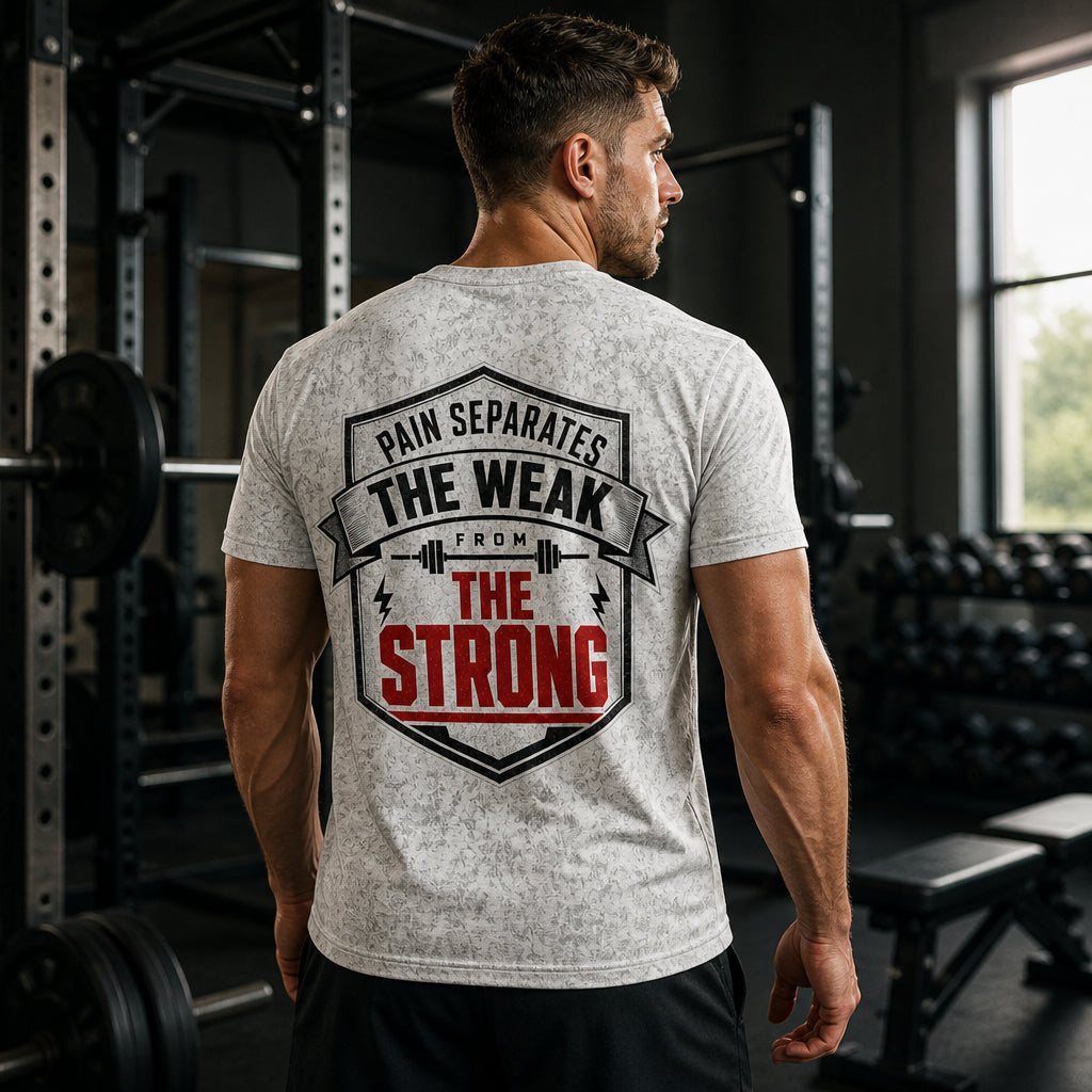 Pain Separates The Weak From The Strong – Gym Motivation Tee - T-Shirt - All over printed fcc1391f-a1c2-49a6-a68e-5493f0c418e2.jpg