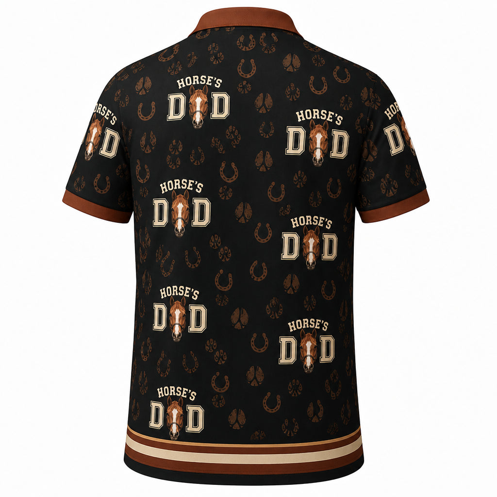 Horse Dad Custom Photo - Back view