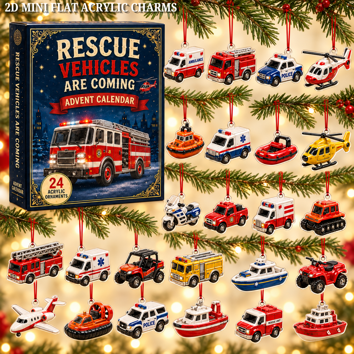 Rescue Vehicles Fleet Advent Calendar 2026 - 24-Day Festive Countdown, Acrylic Charms Blind Box - Gift For Vehicle Lovers fe33bc42-370f-476f-8711-035079f90b80-rescue-vehicle-text.png