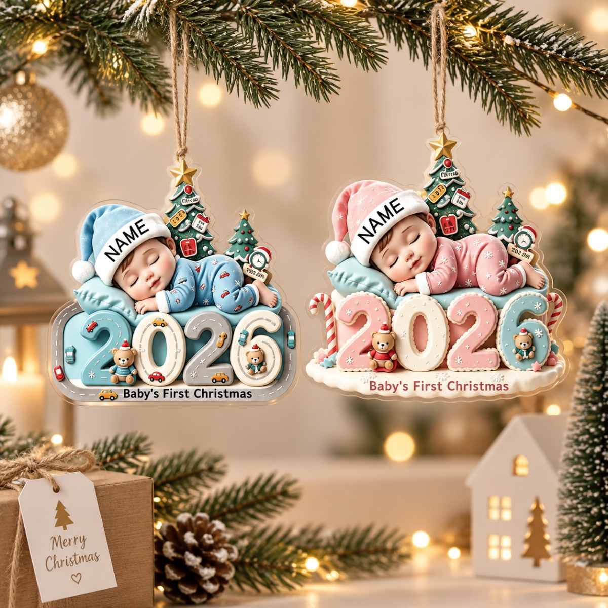 Baby’s First Christmas 2026 Personalized ShapeOrnament – Custom Name & Birth Details Newborn Keepsake, Sweet Christmas Tree Gift for Baby & New Parents fe48449b-14cf-4fb9-9eaf-e5ec6bf668e4-4.png