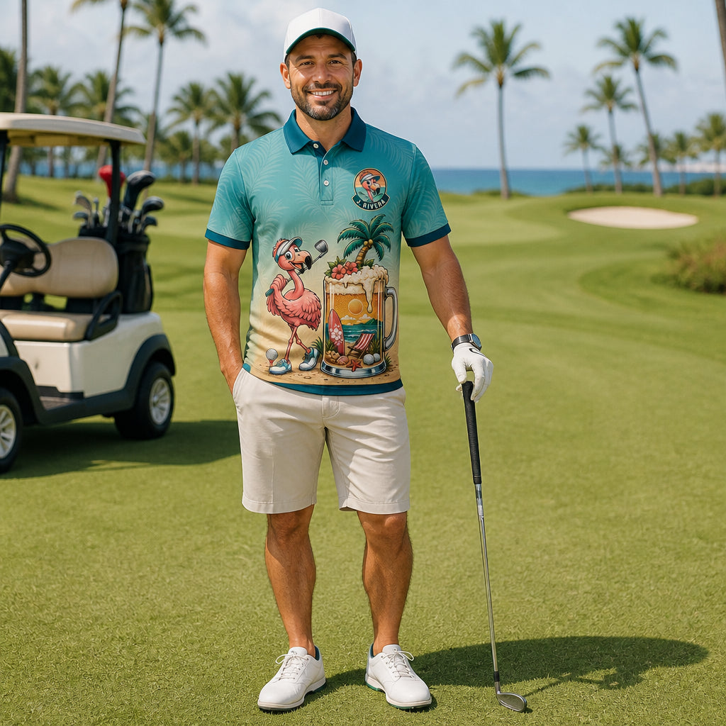 Tiki Flamingo Golf AOP Polo – Team & Player Name - Personalized Polo shirt - All over printed fed16cab-77a9-407c-ad67-f9f97021774f.jpg