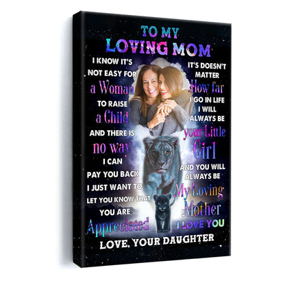 Lion Mom To My Loving Mom - Personalized Photo Canvas - Gift For Mom first-image-canvas_35126e5b-7f3b-4577-a209-b0daafae098b.jpg