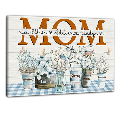 Amazing Loving Flowers Mom Custom Name - Personalized Canvas - Gift For Mom first-image-canvas_55335a79-580a-4f36-8e8e-0515315c9a8a.jpg