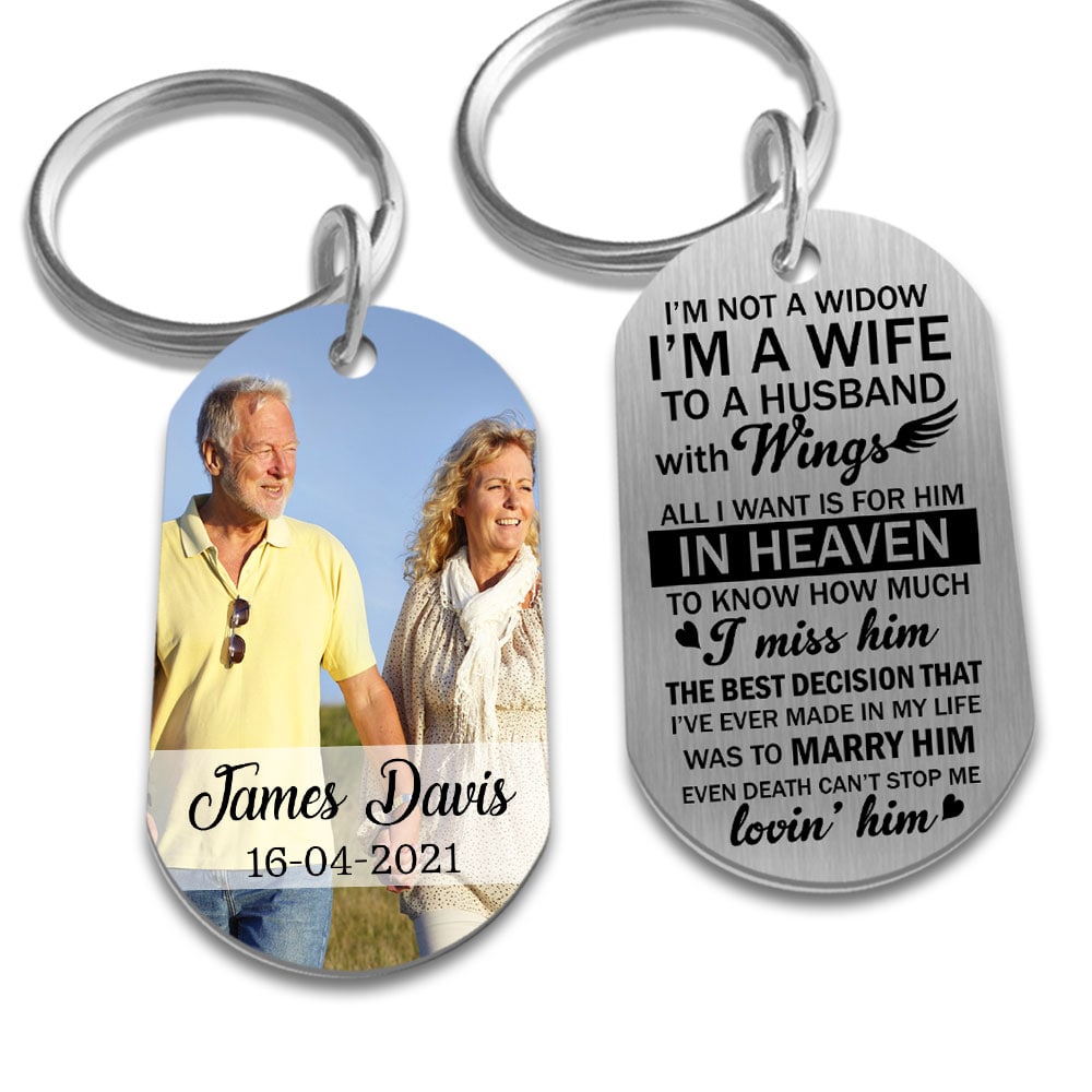 I'm Not A Widow - Personalized Photo Stainless Steel Keychain - Memorial gg_5c69ce0a-94bd-4ff6-81cb-a873a060192d.jpg