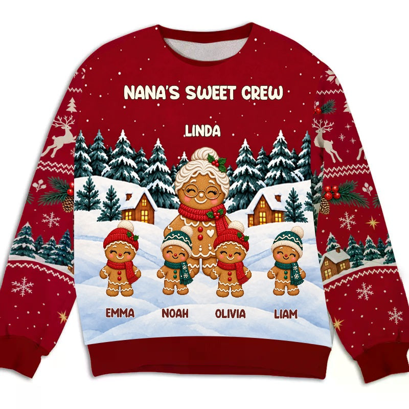 Embroyce gingerbread personalized sweatshirt — Persoly editable design sample