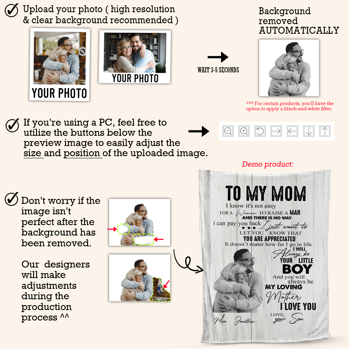 To My Daughter Lion Dad Mom Upload Photo Blanket Gift For Daughter h_ngd_n_a74cd835-110d-4939-93e3-41fce344a2fb.png