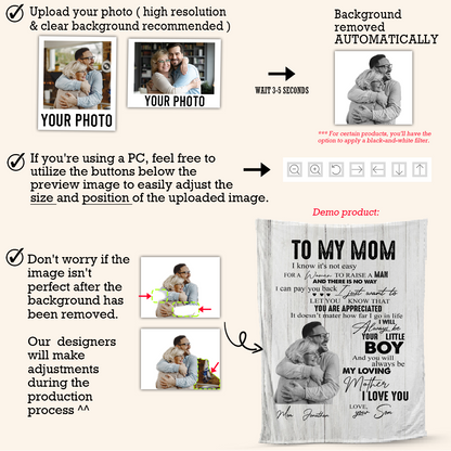 To My Daughter Lion Dad Mom Upload Photo Blanket Gift For Daughter h_ngd_n_a74cd835-110d-4939-93e3-41fce344a2fb.png