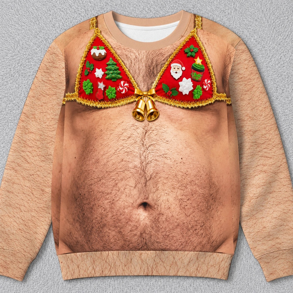 Embroyce hairy personalized sweatshirt — Persoly editable design sample