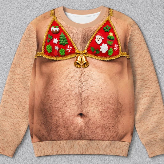 Embroyce hairy personalized sweatshirt — Persoly editable design sample
