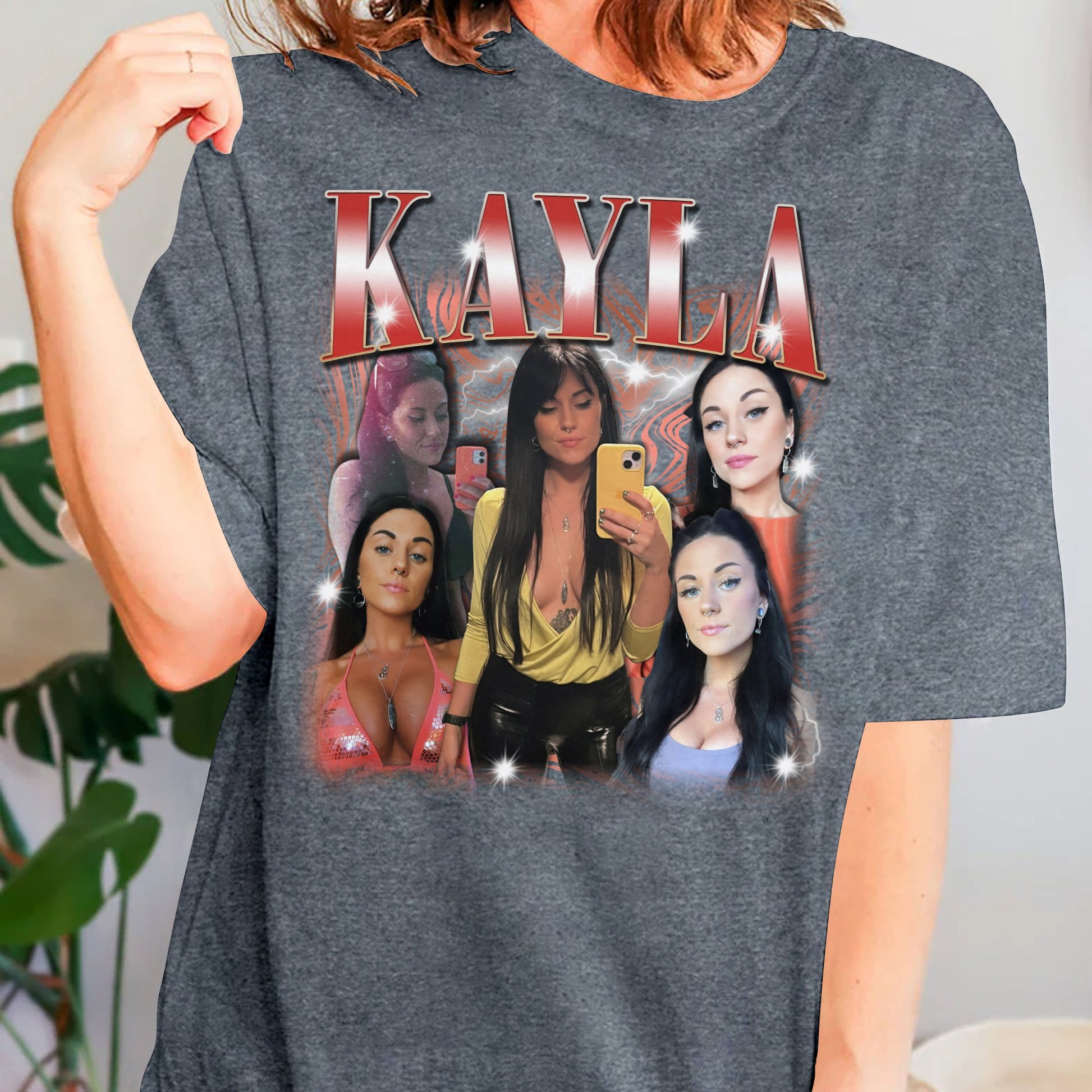 Custom Bootleg Rap Tee, Custom Photo - Vintage Graphic 90s Tshirt, 90s Style, Custom Photo Shirt, Gift For Girlfriend heather-grey_aff27d16-871c-40cb-850b-0a6b742fd690.jpg