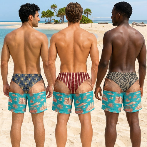 Funny Bikini Bottom Illusion Swim Trunks for Men – Novelty Beach Vacation Board Shorts hero-6a706b9544cd22ddb0577303.jpg