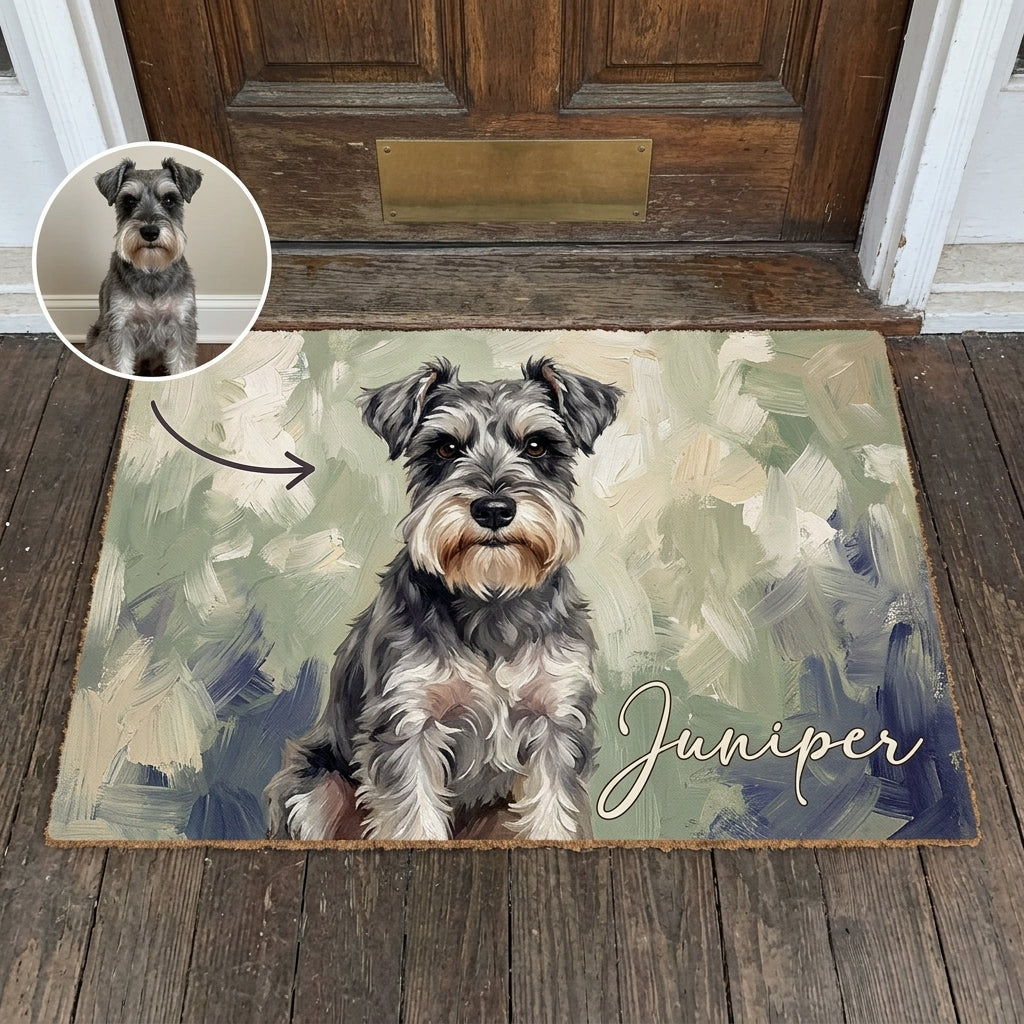 Juniper – Personalized Photo Doormat – Dog Lover Gift hero-6a729cbd88b01d698e4161b7.jpg