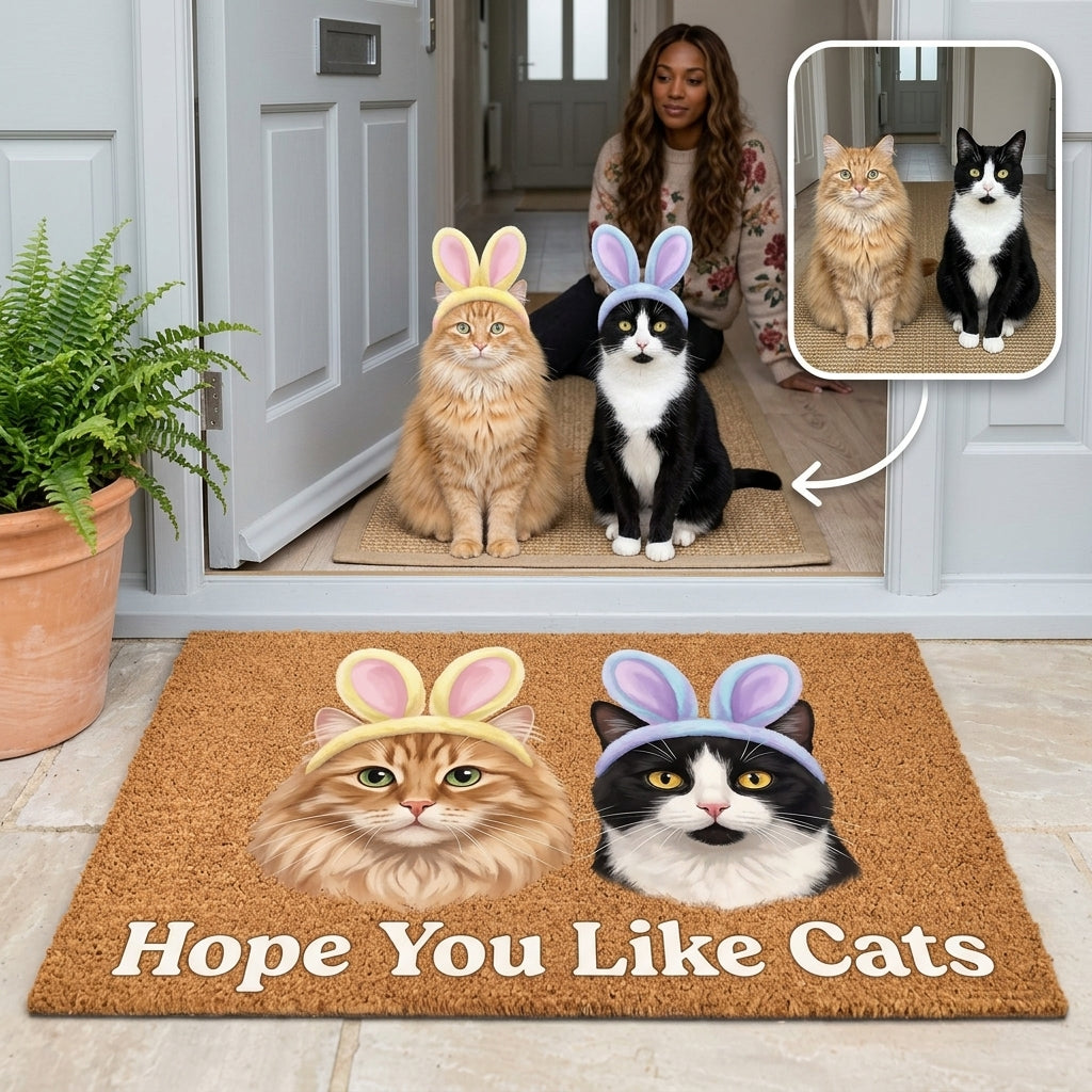 Hope You Like Cats – Personalized Photo Doormat – Cat Lover Gift hero-6a72a613b23e6e9ccf7bdb86.jpg