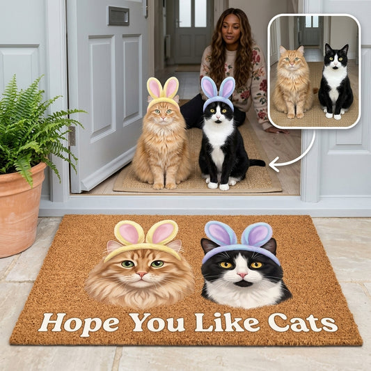 Hope You Like Cats – Personalized Photo Doormat – Cat Lover Gift hero-6a72a613b23e6e9ccf7bdb86.jpg