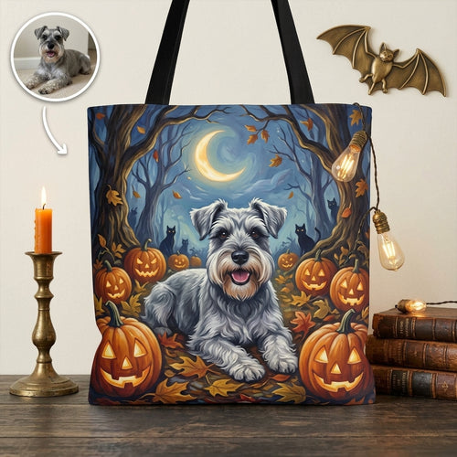 Personalized Halloween Dog Tote Bag – Custom Pet Photo Pumpkin Gift for Dog Lovers hero-6a7556634aad745abf08c45b.jpg