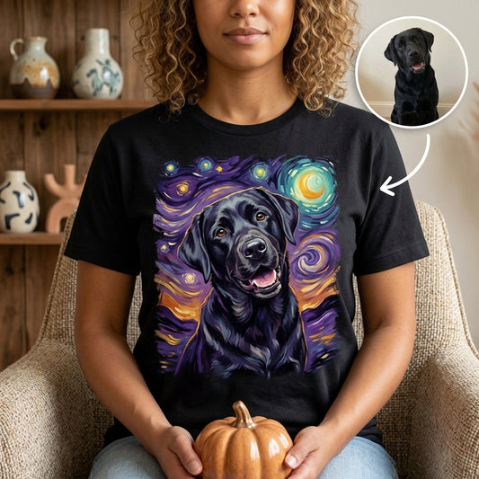 Personalized Starry Night Dog Portrait T-Shirt – Custom Pet Photo Gift for Dog Lovers hero-6a756157b5ad66d41daa9752.jpg