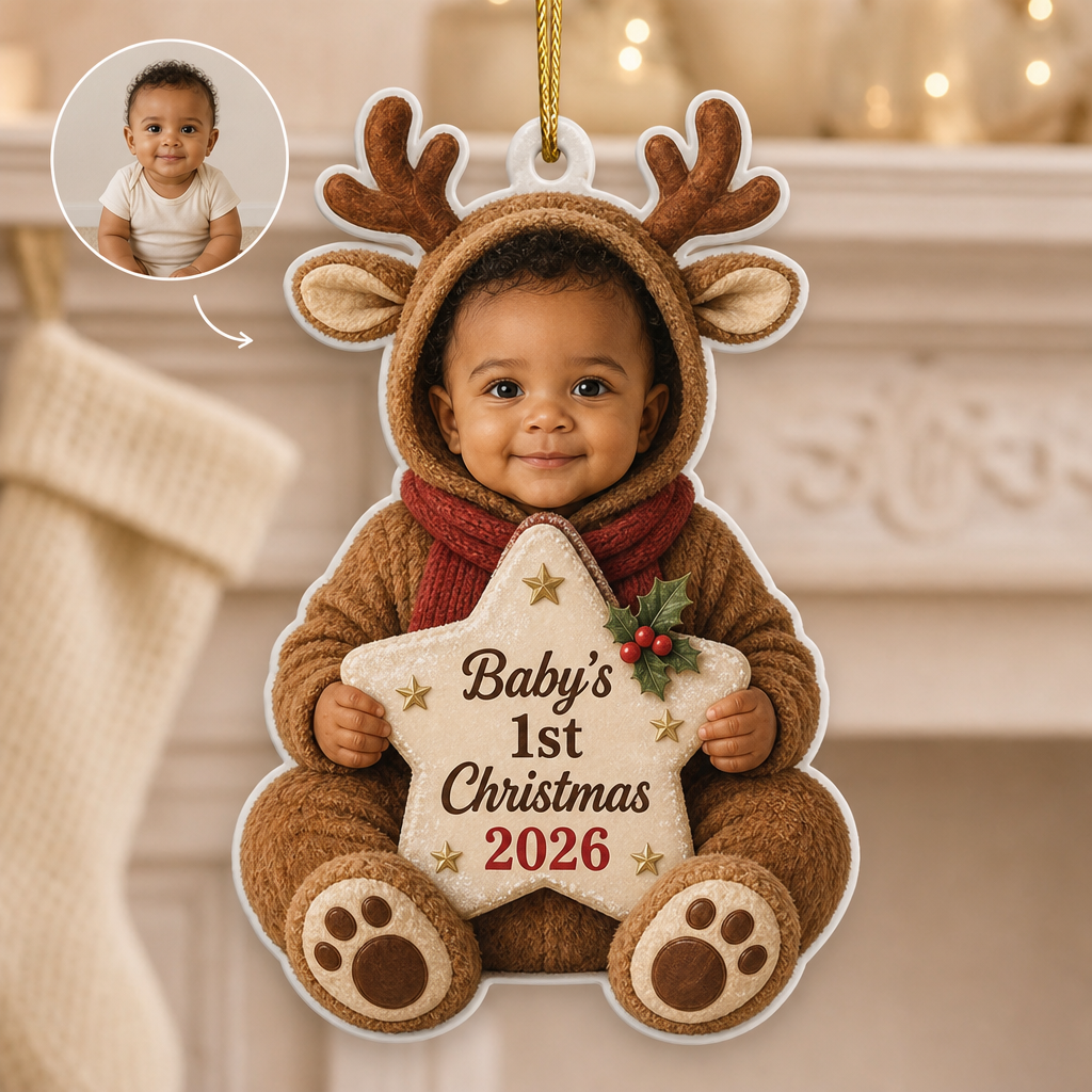 Baby’s 1st Christmas 2026 – Personalized Photo Shape Ornament – Christmas Gift hero-6a793b1e7f29b7db8faf50aa.png