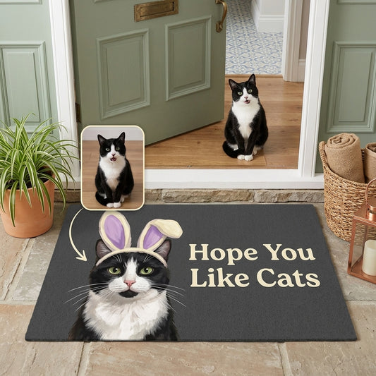 Hope You Like Cats – Personalized Photo Doormat – Cat Lover Gift hero-6a7a8a89f81c7812e6b8a59f.jpg