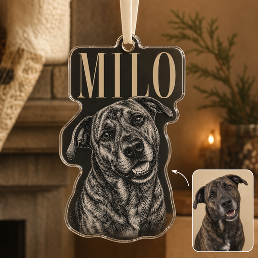 Milo – Personalized Photo Shape Ornament – Christmas Gift hero-6a7d2aef4147b968068da5a0.png