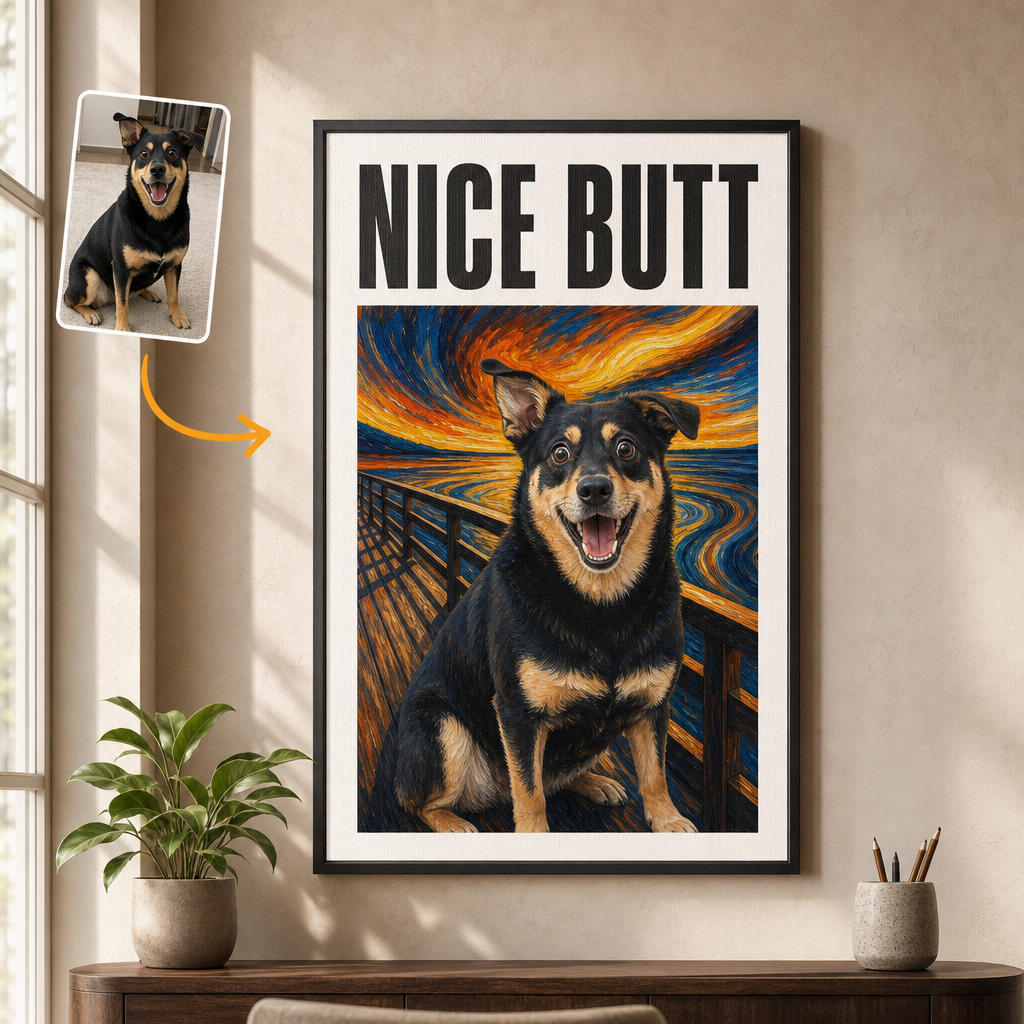 Nice Butt – Personalized Photo Canvas – Dog Lover Gift hero-6a7d35439fba619e2a4e4608.png