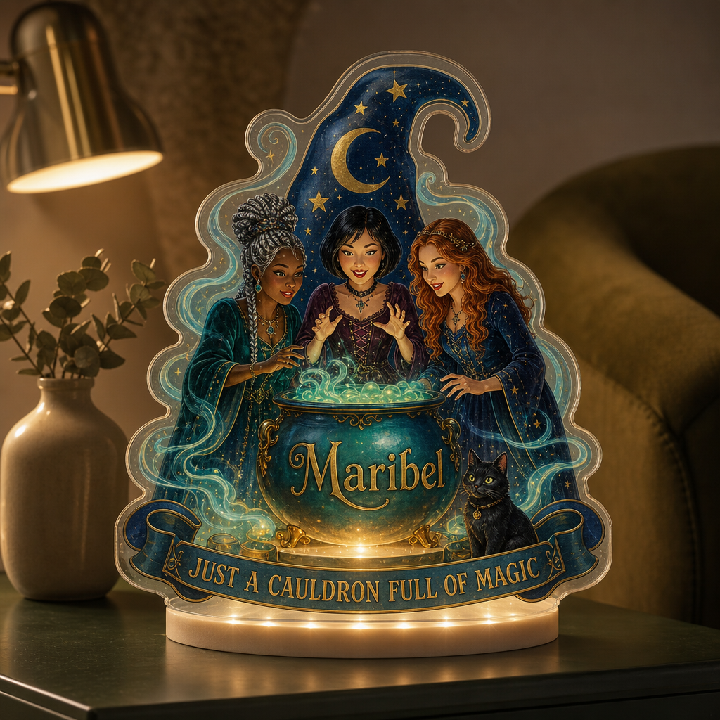Just a Cauldron Full of Magic – Personalized Custom Shape Acrylic Light Box – Halloween Gift hero-6a7d38637146e8c55664fdf6.png