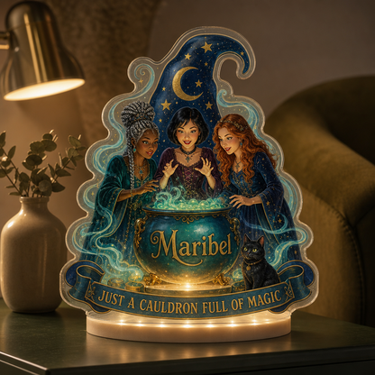 Just a Cauldron Full of Magic – Personalized Custom Shape Acrylic Light Box – Halloween Gift hero-6a7d38637146e8c55664fdf6.png