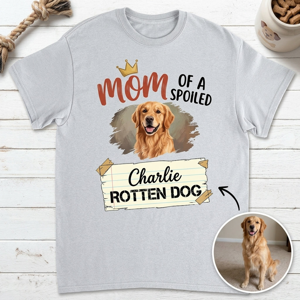 Mom of a Spoiled Rotten Dog – Personalized Photo T-shirt – Dog Lover Gift hero-6a7d6b05dfa8a8ae8f900b30.jpg