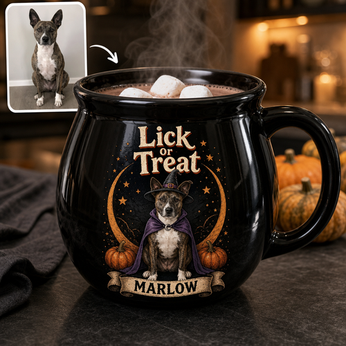 Lick Or Treat – Personalized Photo Halloween Black Ceramic Witch Mug – Halloween Gift hero-6a7e72ef0d5d640ee79cd5aa.png