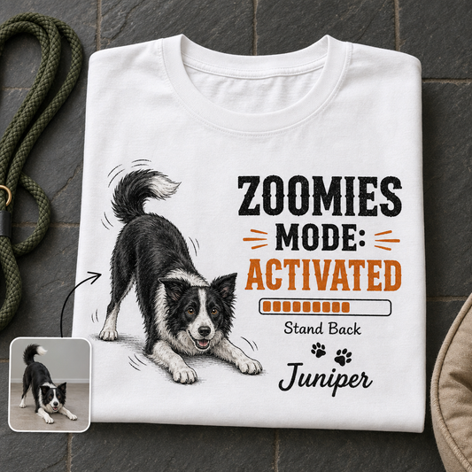 Zoomies – Personalized Photo T-shirt – Dog Lover Gift hero-6a7ebbca0cfdd978ea024286.png