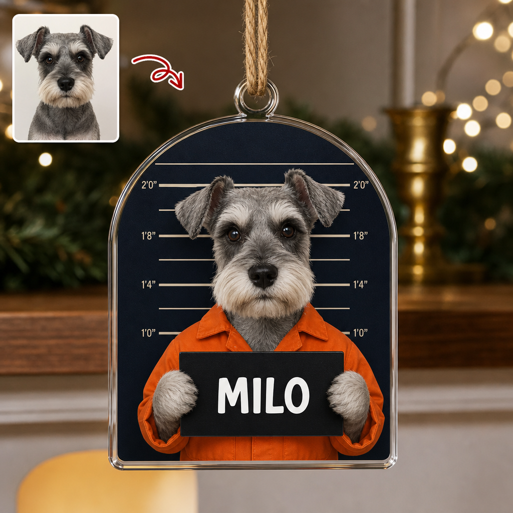 Custom Pet Mugshot Ornament from Photo – Funny Personalized Dog Name Christmas Gift hero-6a7fc2f2bdcdc7721a749751.png