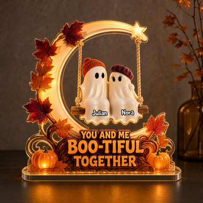 You and Me Boo-tiful Together – Personalized Custom Shape Acrylic Light Box – Halloween Gift For Couple, Bestie hero-6a7fdee09c539f8713de5475.png