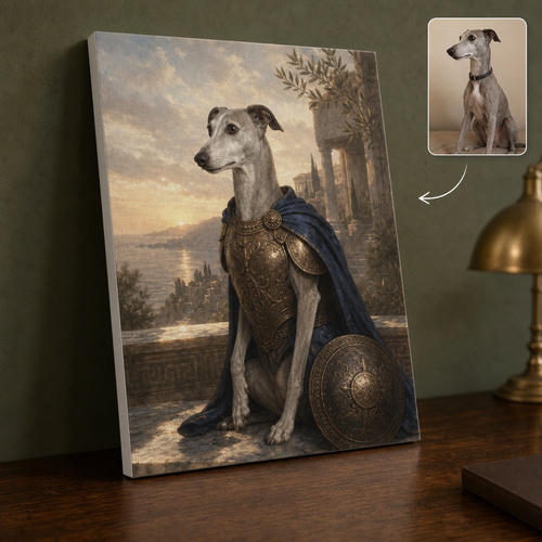 Custom Renaissance Pet Portrait Canvas from Photo – Personalized Dog Knight Wall Art hero-6a7fdfdb5275944cfb45bfda.png