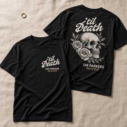 Personalized Halloween T-Shirt – Custom Couple Name & Date, Matching Couple Gift hero-6a81e034292b4303ee9bbd4e.png