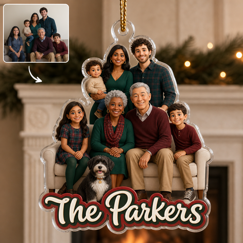 Personalized Family Portrait Ornament – Custom Cartoon Photo Christmas Gift hero-6a81e3a38a8da44192a21adf.png