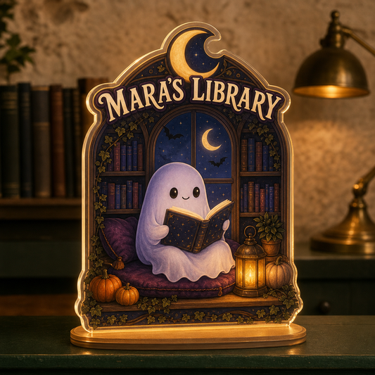 Library Style – Personalized Custom Shape Acrylic Light Box – Halloween Gift For Book Lover, Reader hero-6a8291356360ea027e4eae28.png